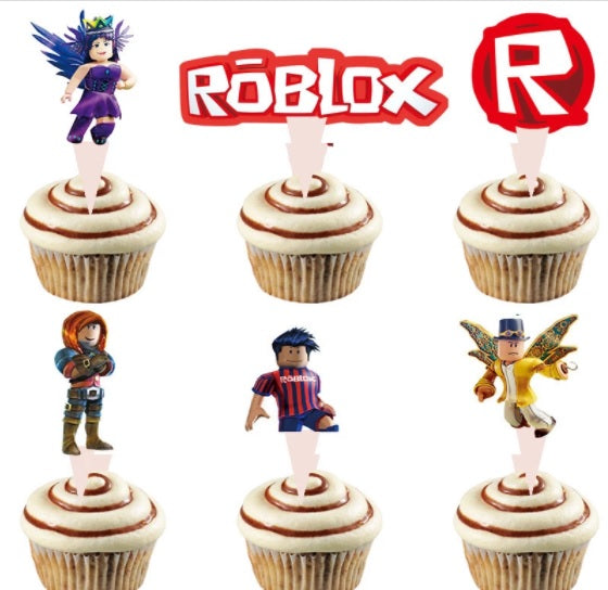 Rowblocks cupcake toppers  -  Set A