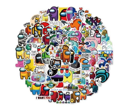 10 pcs Among Imposter stickers – Perfectpartiesnz