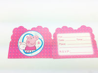 Pinky Pig Invites (10 packs)