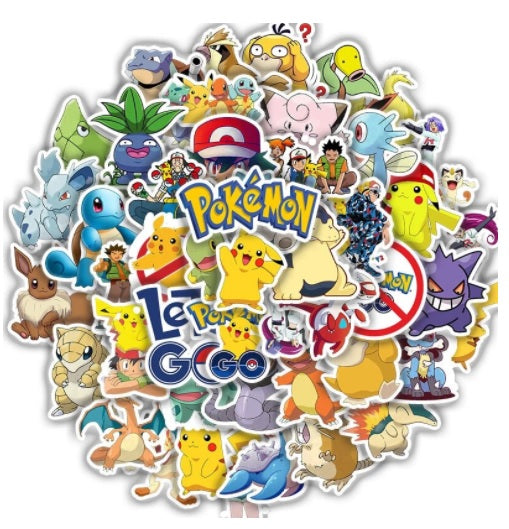 10 pcs Pocket Monsters stickers