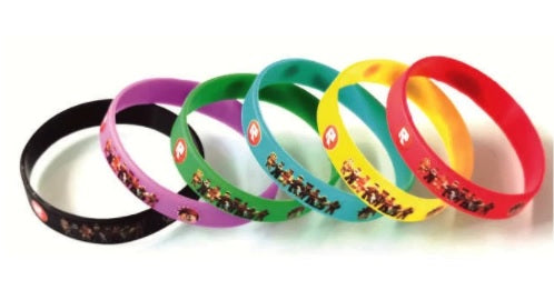 10 pcs Rowblocks Rubber bracelets