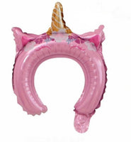 Inflatable Unicorn headband (10 piece - floral)