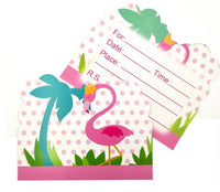 Flamingo invites (10 pcs)