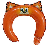 Inflatable jungle themed headbands - 10 pcs