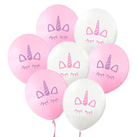 Unicorn balloons - 10 pack - latex - Style B