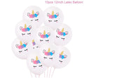 Unicorn balloons - 10 pack - latex - Style A