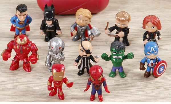 Superhero figuirines - 12 pcs