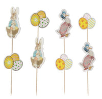 12 pcs Easter cupcake toppers
