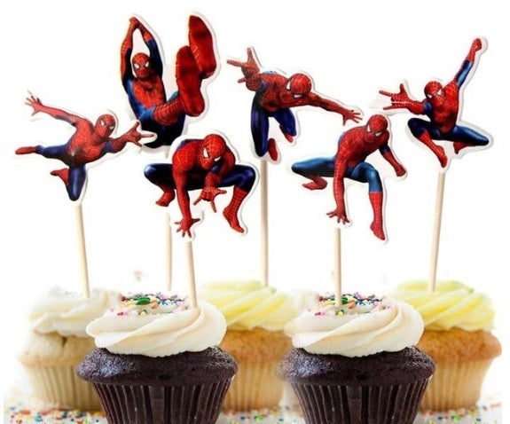 Arachnidman  cupcake toppers (12 piece)