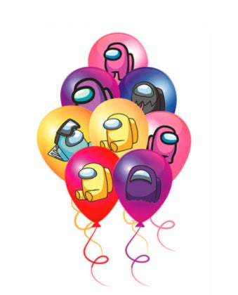 12 pcs Among Imposter balloons (Set E)