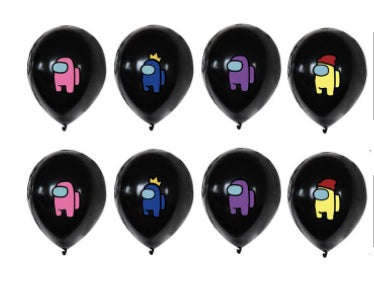 12 pcs Among Imposter balloons (Set A)