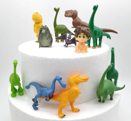 Dinosaur cake toppers / figurines (12 pcs)