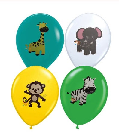 12 pcs Jungle balloons