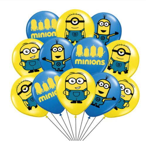 12 pcs Mini Yellow Henchmen balloons