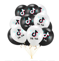12 pcs Tick Tock balloons - Set A