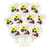 Trucks and diggers balloons - 12 pack