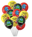 15 pcs Among Imposter balloons (foil and latex) - Set G