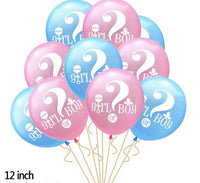 Gender reveal balloons - 15 piece