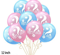 Gender reveal balloons - 15 piece