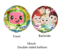 5 pcs Baby Melon balloons (foil) Set B