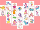 Unicorn temporary tattoos (20 pcs)