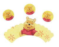 24 pcs Fat Bear cupcake wrappers and toppers