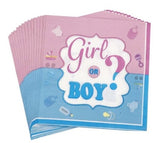 Gender Reveal tableware - 33 piece