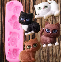 Pussy cat silicon mould