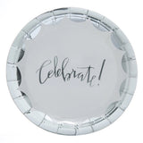 'Celebrate' tableware - silver - 40 pcs