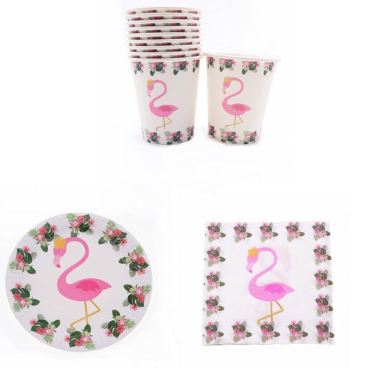Flamingo tableware (41 pcs)
