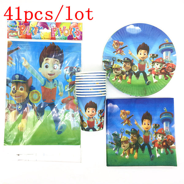 Puppy Patrol Party tableware (41 pcs pack)