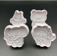 4 pcs Animal cookie cutters - Set B