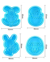 4 pcs Easter cookie cutters (Set A)