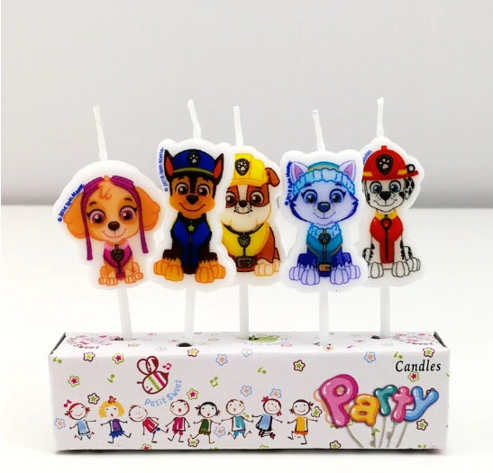 Puppy Patrol candles (5 pcs)