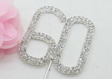 Diamante numbered cake pick / topper