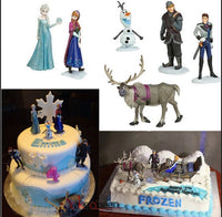 Snow Princess Cake toppers/figurines (6 pcs)