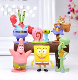 6 pcs Spongebob Squarepants cake topper / figurines