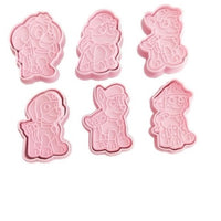 6 pcs Puppy Patrol cookie cutters