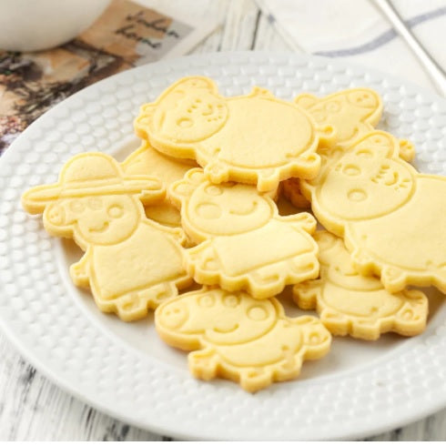 6 pcs Pinky Pig cookie cutters