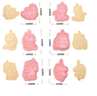 6 pcs Unicorn cookie cutter set