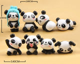 Panda figurines / cake topper