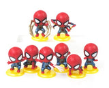 8 pcs baby Arachnidman figurines