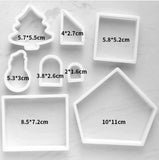 8 pcs Gingerbread house cutters