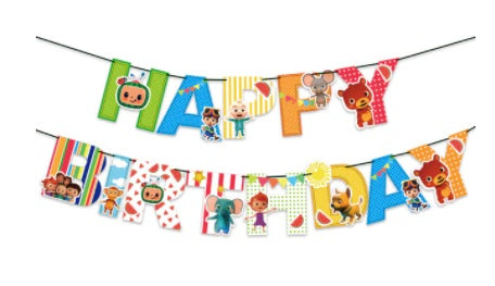 Baby Melon birthday banner - style A