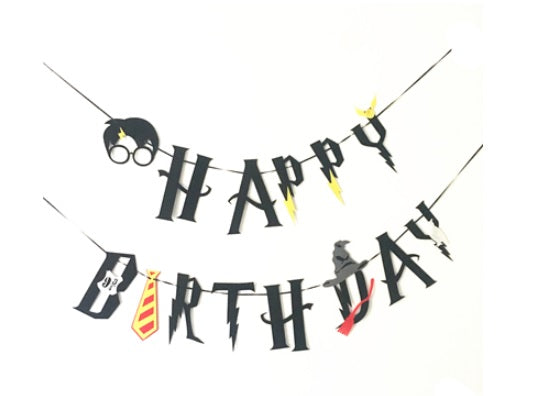 Wizard 'happy birthday' banner - Style A