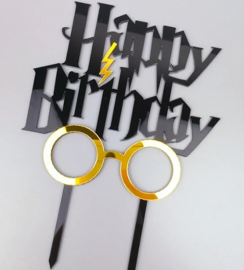 Wizard styled cake topper - acrylic - Style D