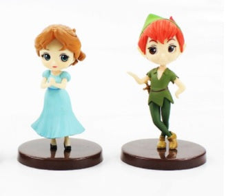 Peter Pan, Wendy and Tiger Lily figurines/cake topper