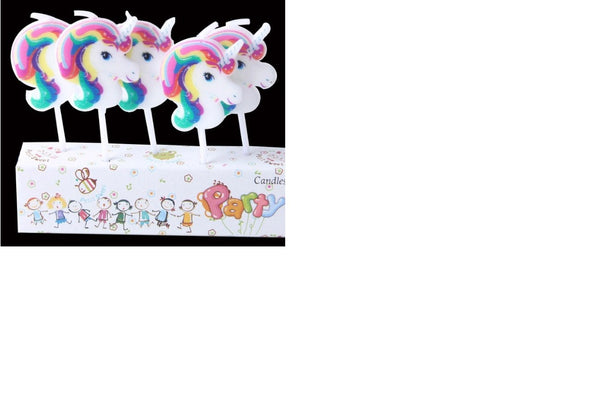 Unicorn candles (5 pack)