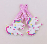 Unicorn hairclips (10 pcs)
