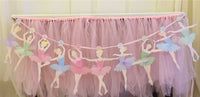 Ballerina birthday banner